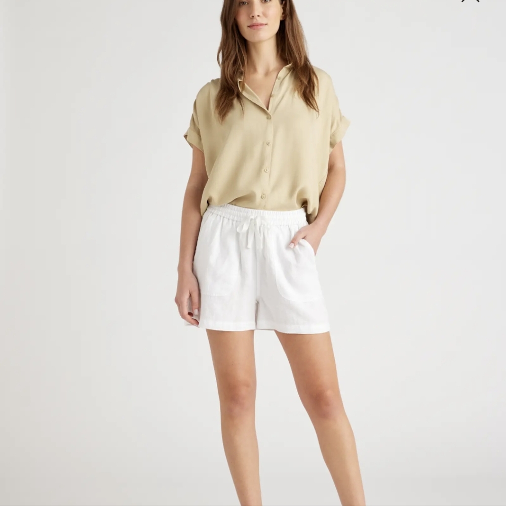 Quince 100% European Linen Shorts